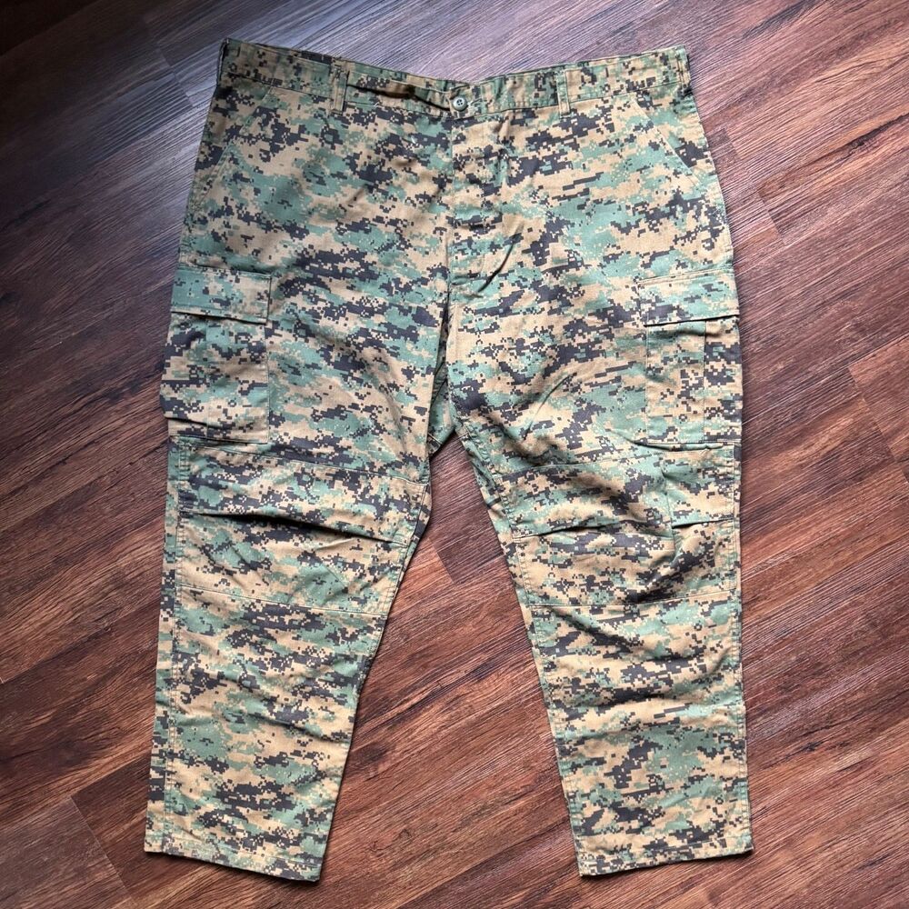 Rothco BDU Military Combat Trousers Mens XXL Digital Camo Cargo Pants Army Issue